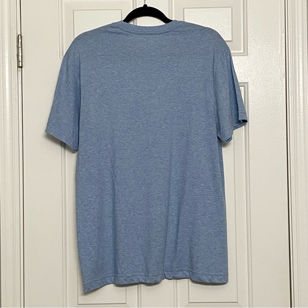 Men's Light Heather Blue Alfani 60% Cotton, 40% Polyester T-Shirt In Size Medium - Picture 9 of 10